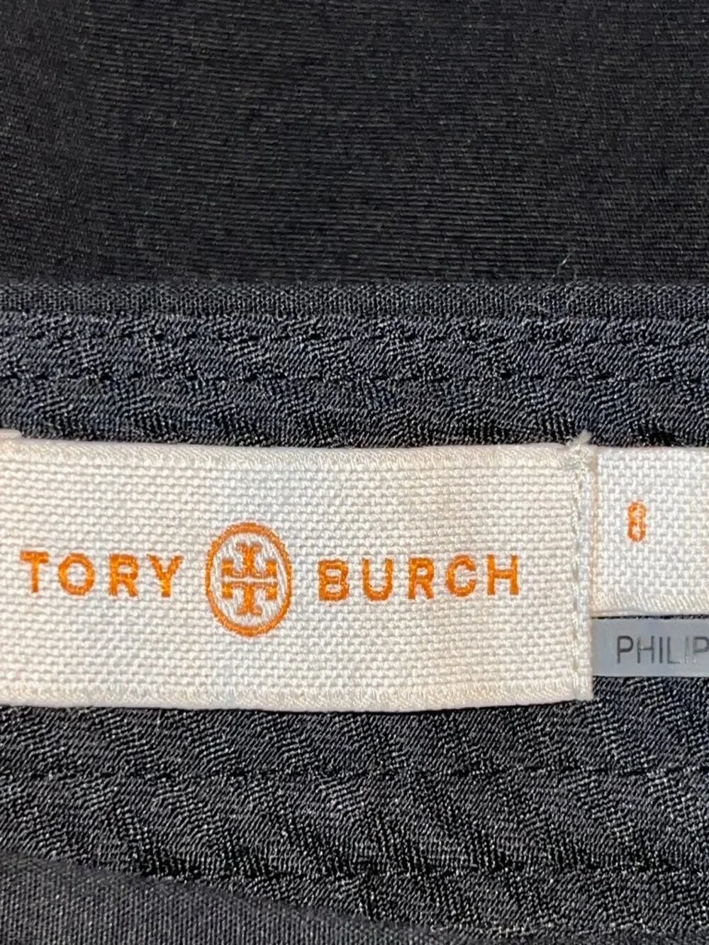 TORY BURCH VANNER PANT in BLACK - NEW WITHOUT TAGS HEAVY STRETCH COTTON SIZE 8